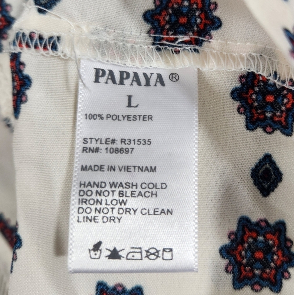 PAPAYA Bohemian Paisley Print Romper (L) - Picture 5 of 5